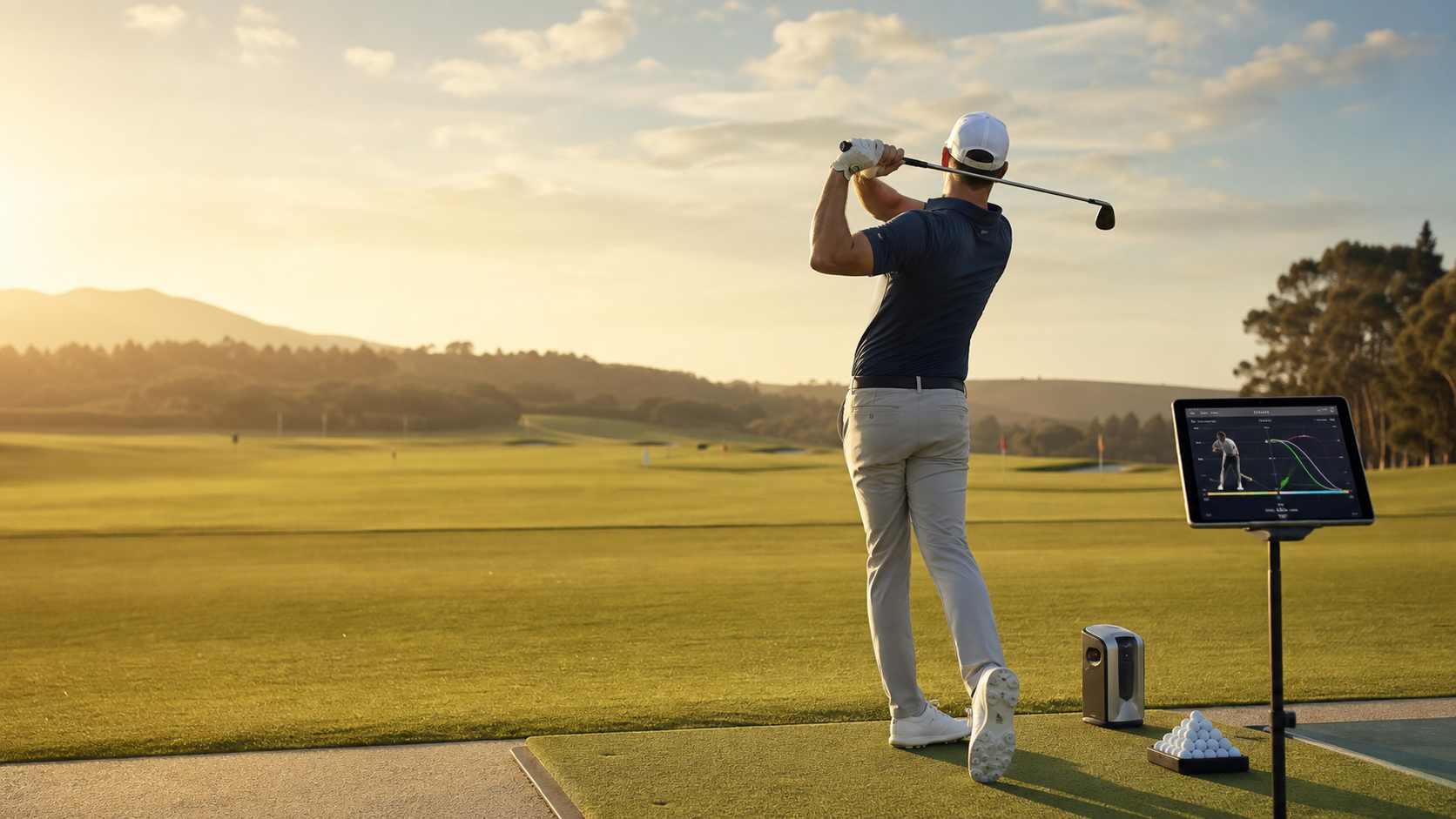 Entrenamiento de golf con tecnologia de analisis de swing